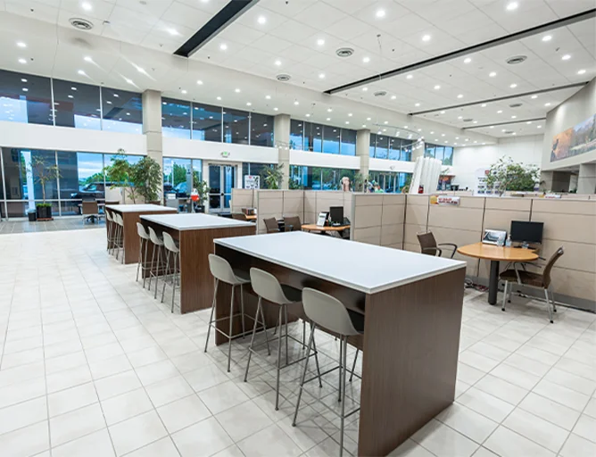 hightop work area