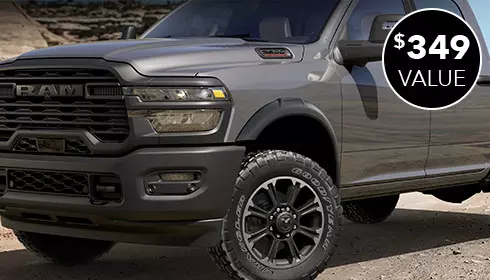 RAM truck with $349 value burst