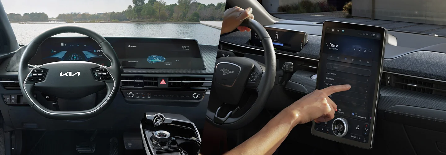 2024 Kia EV6 vs Ford Mustang Mach-E interior image