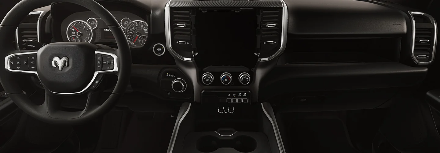 Interior of the 2026 RAM 1500