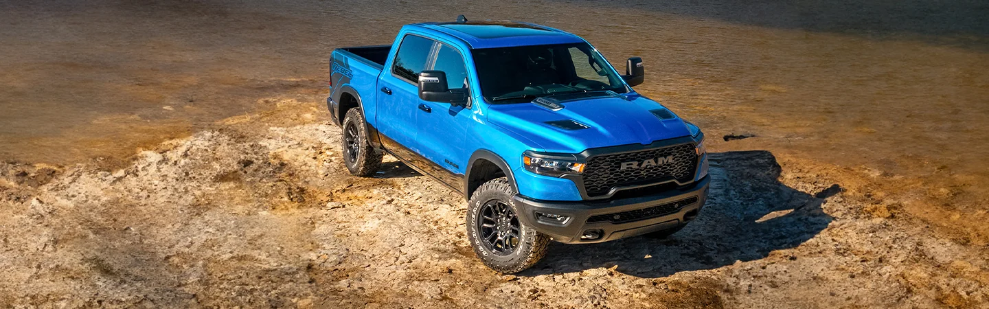 2026 RAM 1500 parked on a mountain