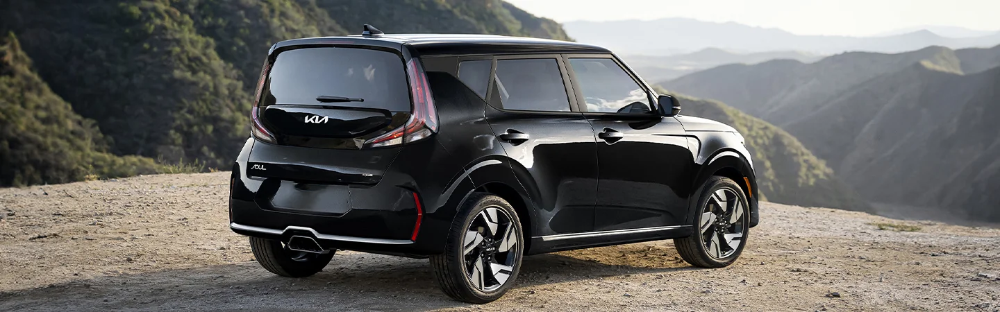 2025 Kia Soul at a mountain overlook
