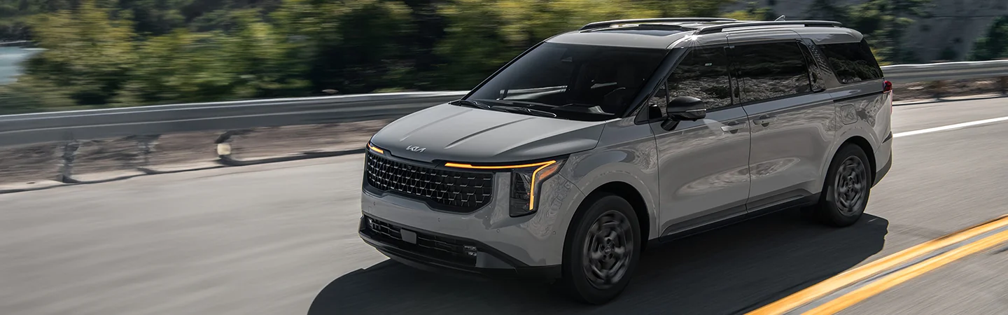 top view of a gray 2026 Kia Carnival LX