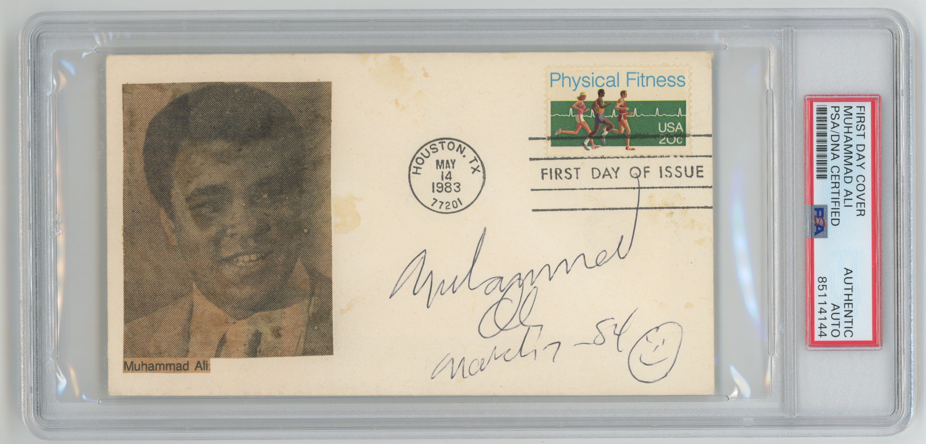 FDC  Ali, Muhammed 1984 Cachet 9 (PSA A)