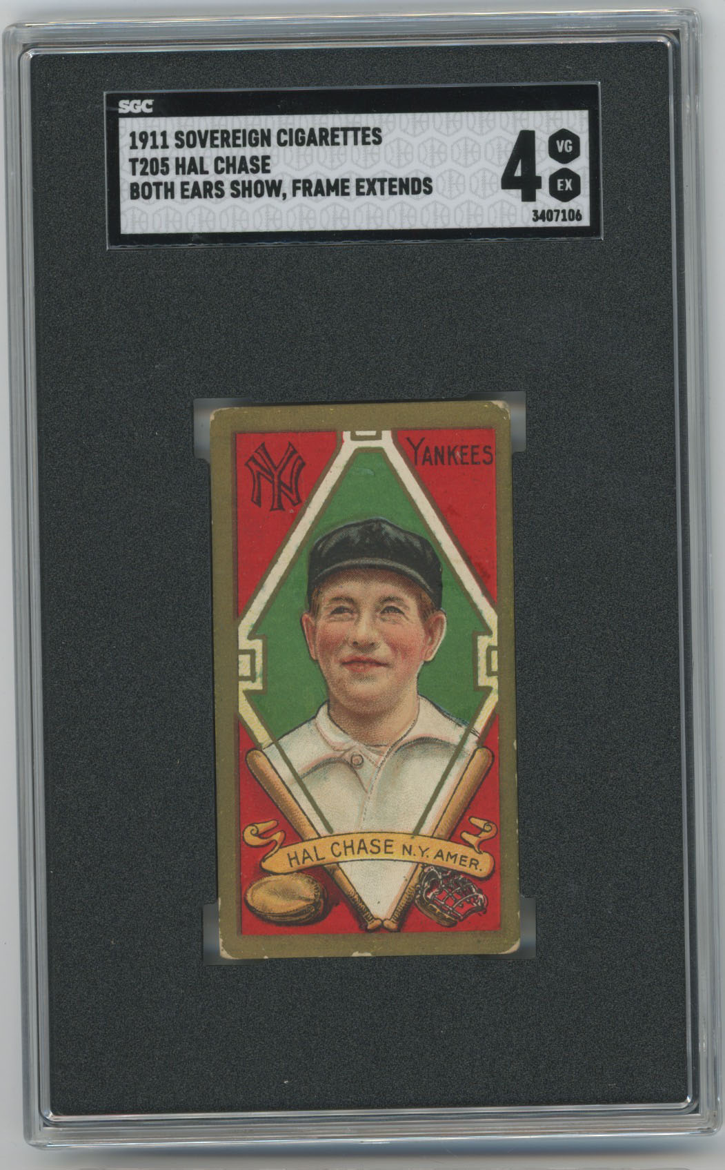 1911 T205 32 Chase (both ears show) SGC 4