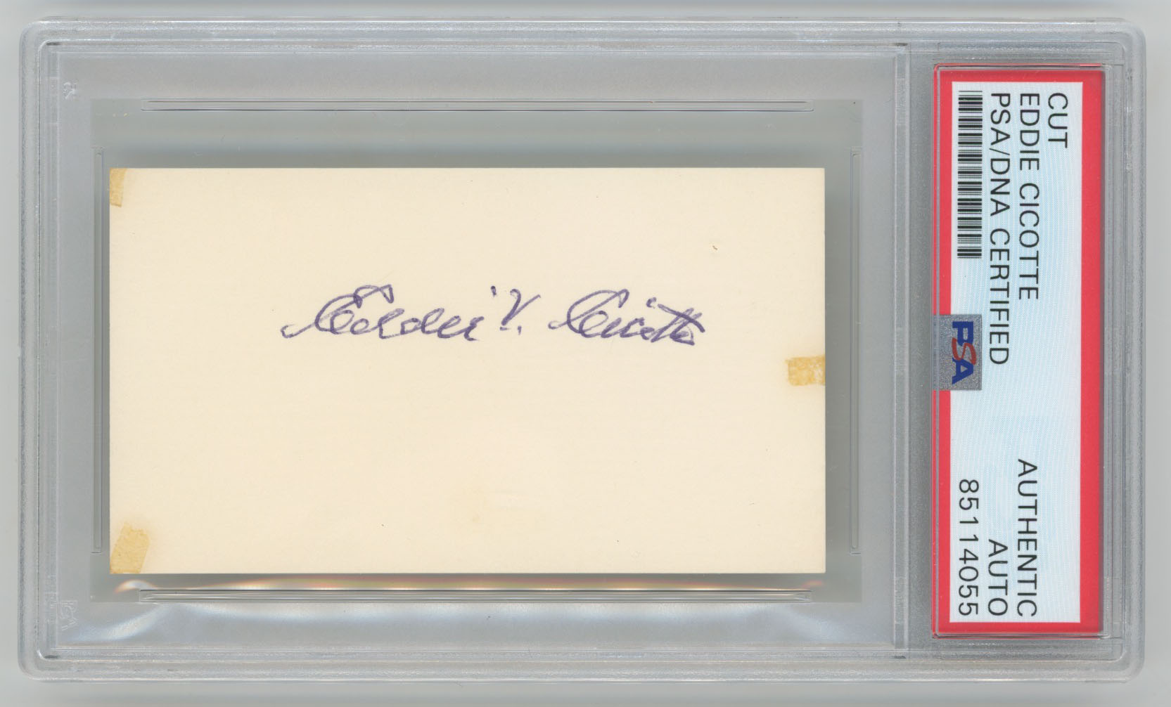 3 x 5  Cicotte, Eddie 9 (PSA A)