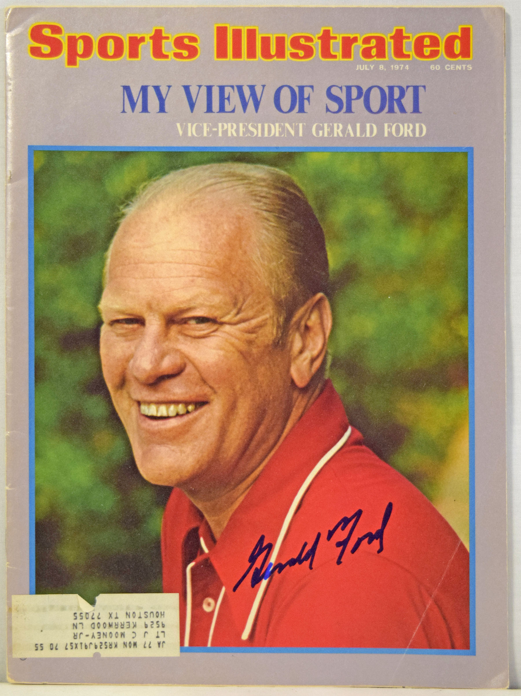 Program  Ford, Gerald Signed 1974 Sports Illustrated 9.5
