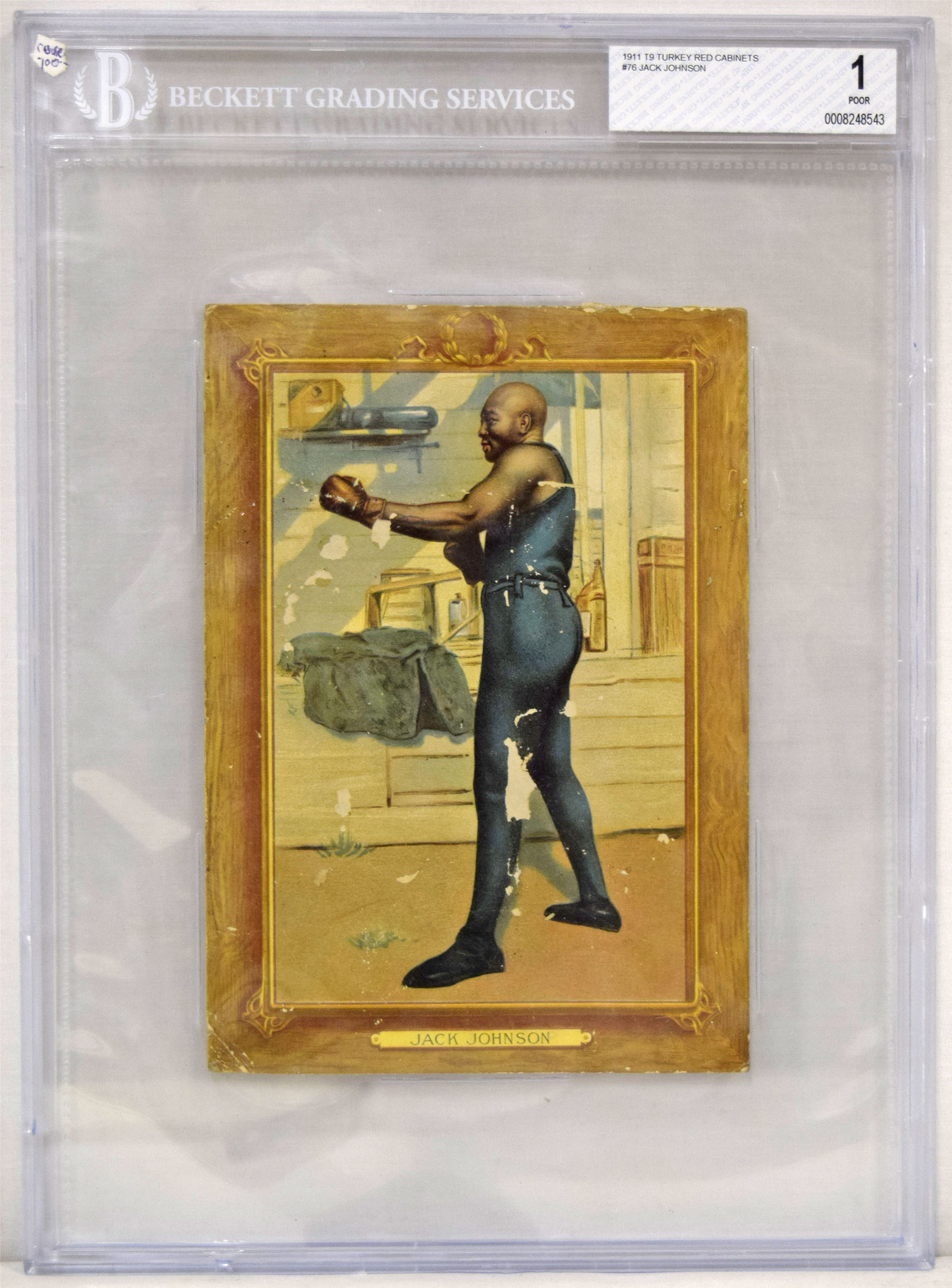 1911 T9 Turkey Red 76 Jack Johnson Beckett 1