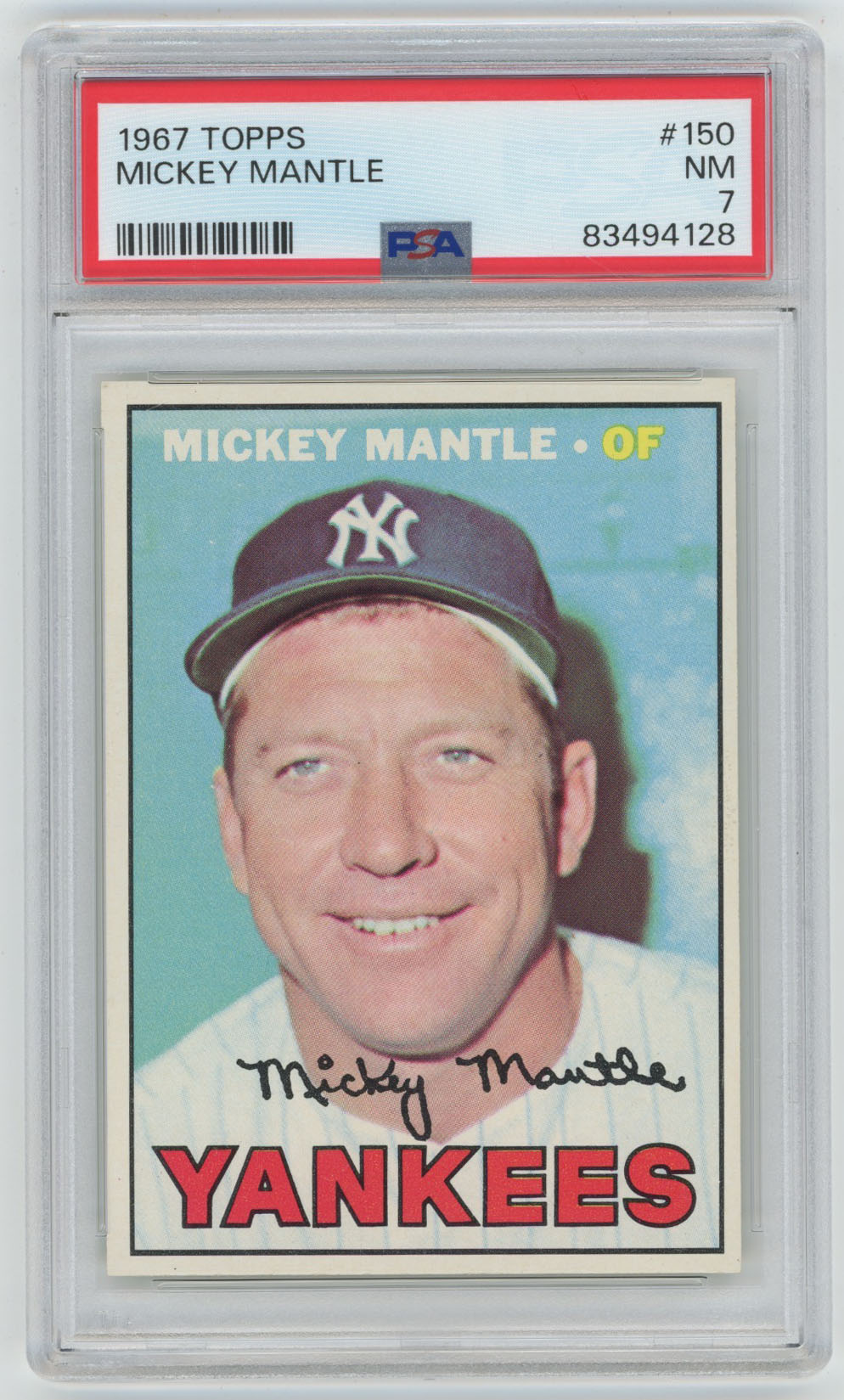 1967 Topps 150 Mantle   PSA 7