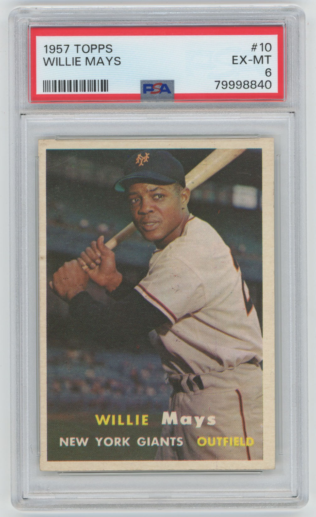 1957 Topps 10 Mays PSA 6