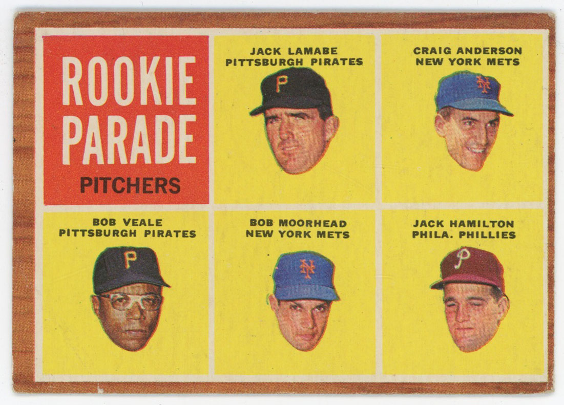 1962 Topps 593 Rookie Pitchers VG+