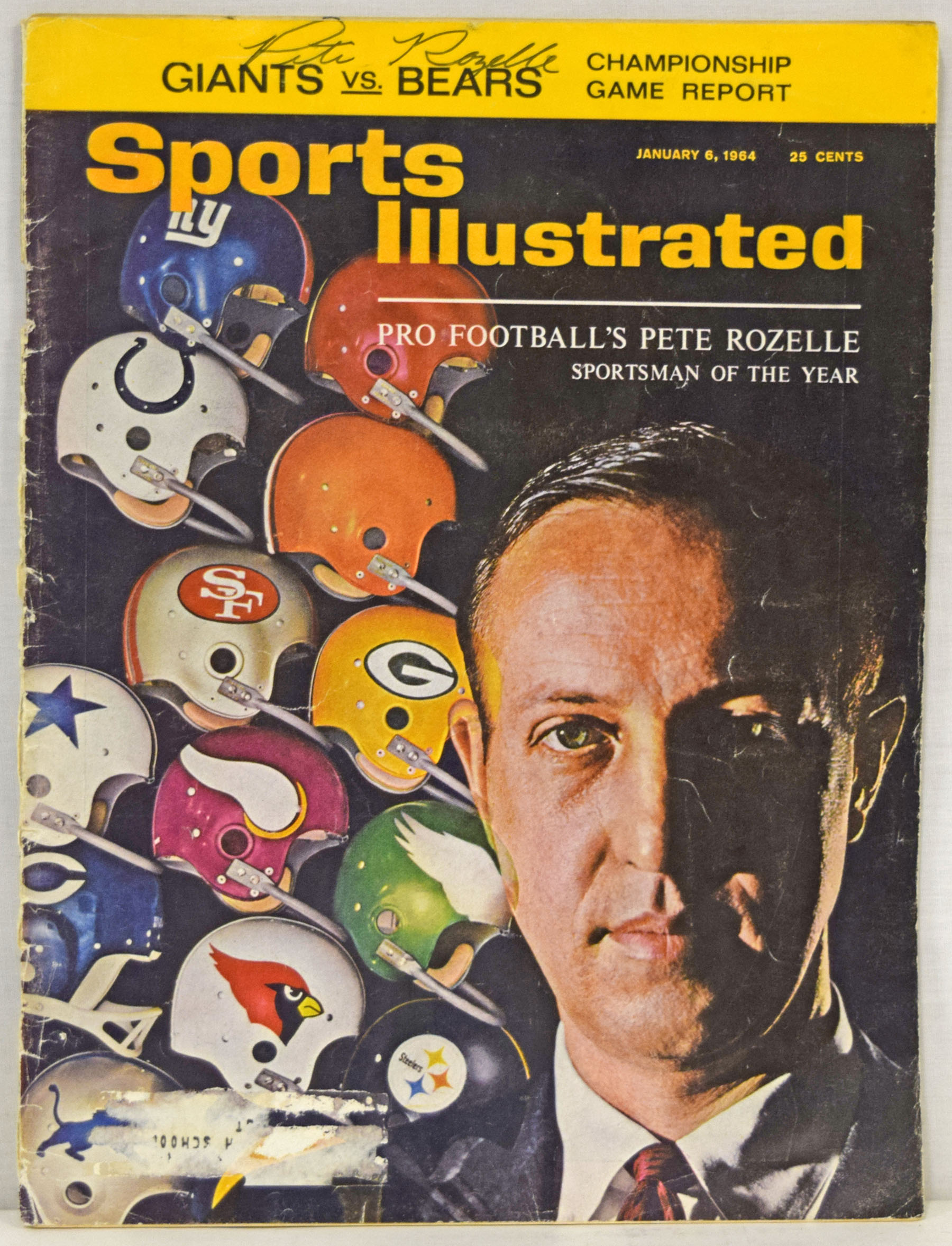 Program  Rozelle, Pete Signed 1964 Sports Illustrated 9