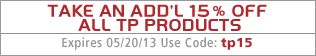 15% Off All TP Products