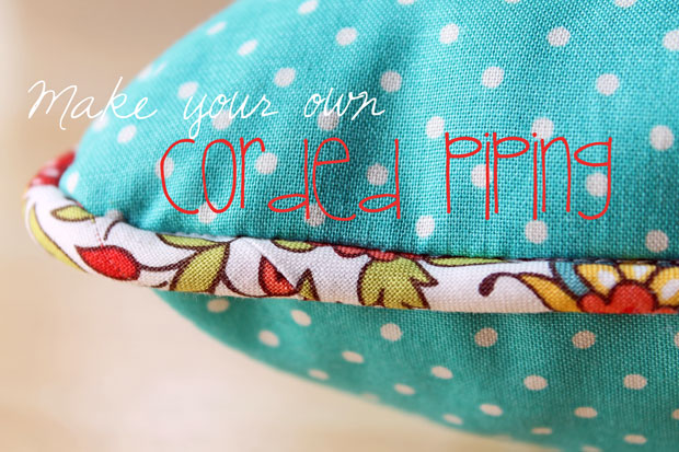 The Beauty of Bias Tape Part 5: Recover an Old Pillow with DIY Corded Piping eHow Crafts eHow