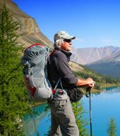 Peter Potterfield Hiking in Banff National Park