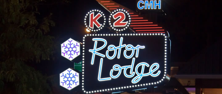 CMH K2 Rotor Lodge Sign