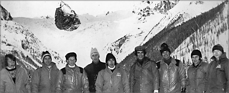 CMH Guides at Bugaboo Lodge  - circa 1965