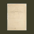 Free Hand Drawing of Elevation of New Studio at Cedar Grove