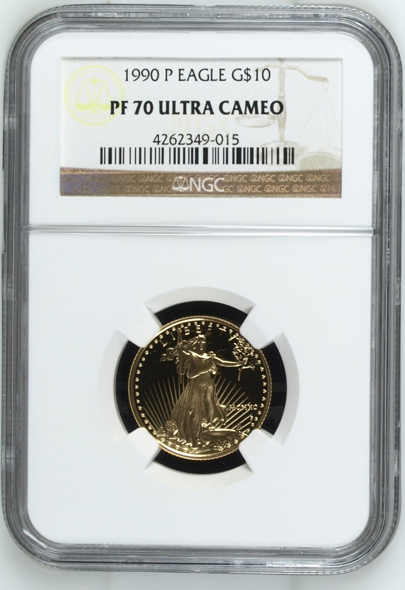 1990 P EAGLE G$10 PF | Coin Explorer | NGC