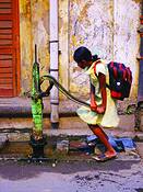 Girl_pumping_water