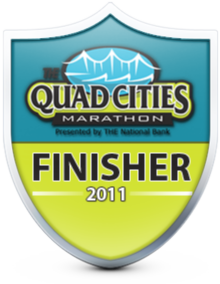 Quad Cities Marathon 2011 Finisher Badge