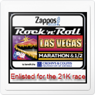 Rock 'n' Roll MARATHON SERIES - Las Vegas Dec. 4th 2011 Badge