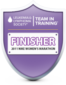 Team in Training - Nike Women's Marathon Finisher Badge