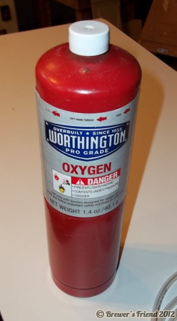 oxygen tank for brewing