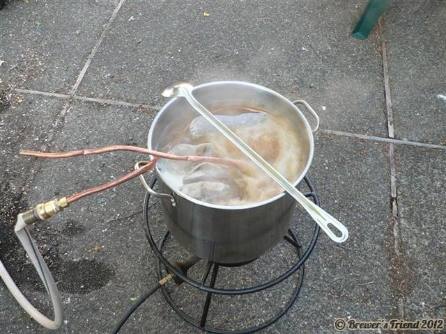 brewing outdoors on propane