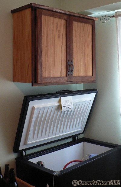 beer cabinet and keezer