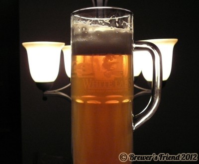 hefeweizen in mug