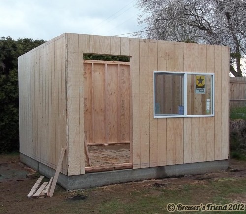 Brew shed walls