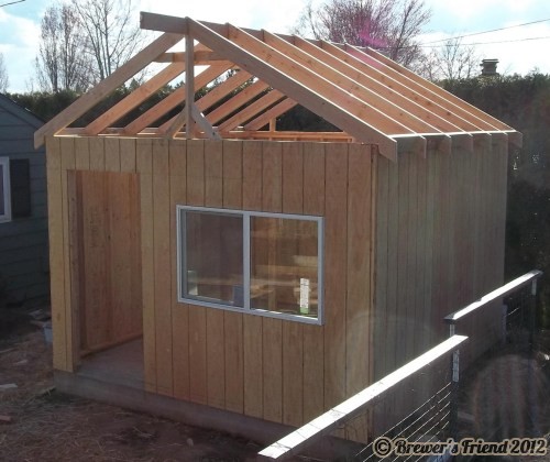 Brew shed roof