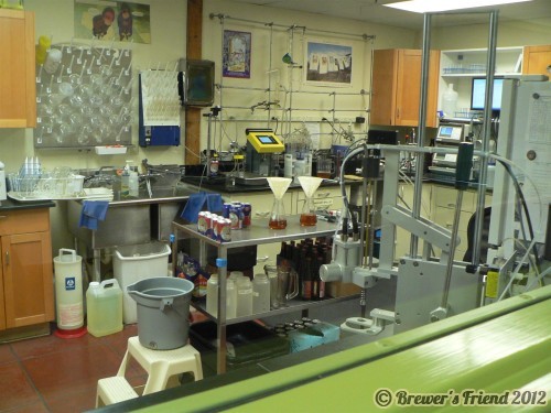 New Belgium brewing lab