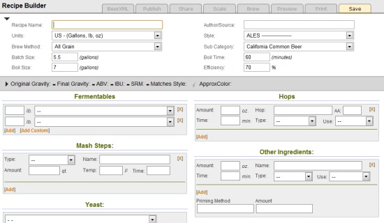 recipe builder