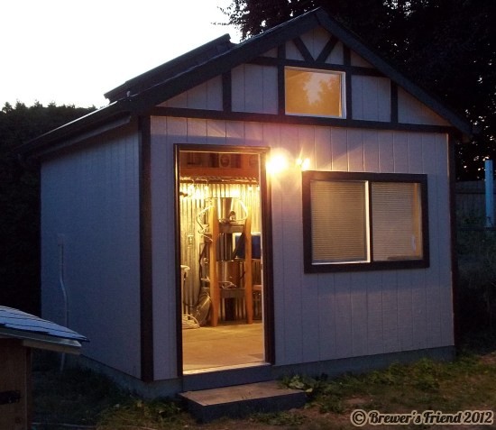 brew shed night shot