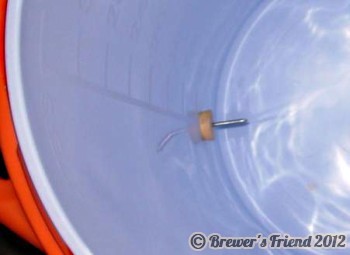 thermometer probe brewing beer