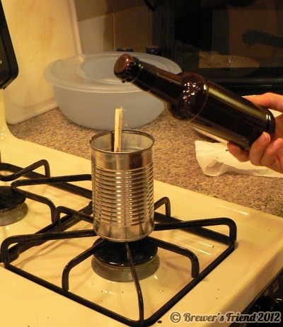wax seal beer bottle