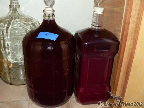 wine in the barrel
