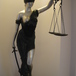 Bronze Justice Statue on Pedestal