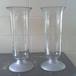 Nifty Glass Pillar Candle Holders, Pewter Base 