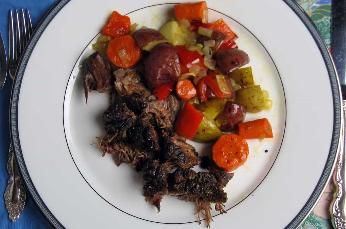 Sous Vide Chuck Pot Roast with Roasted Vegetables Amazing Food Made Easy