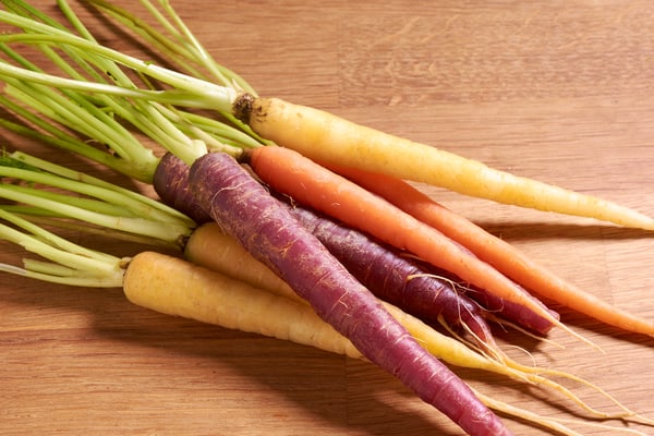 Sous vide carrots rainbow raw Sous vide carrots rainbow raw