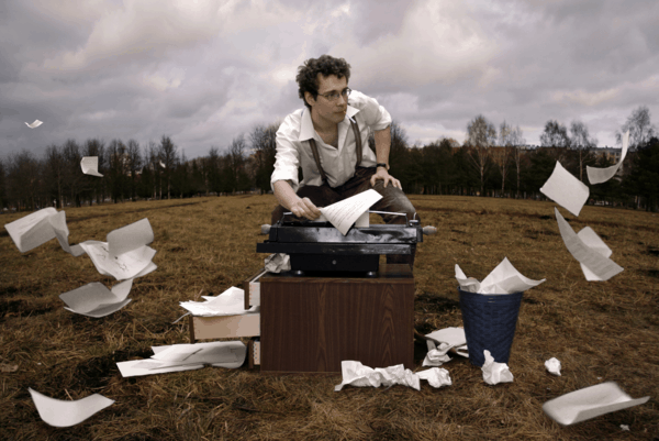 Writer harried alone.png Writer harried alone.png