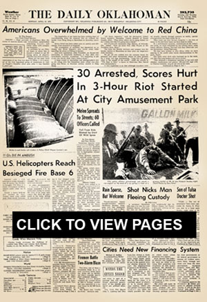 Click on The Oklahoman page to view historic pages related to some of our parks' history.