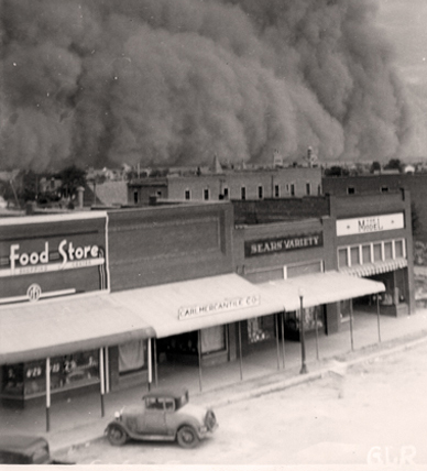 Dust storms in Oklahoma would provide clouds of darkness that could consume and entire town