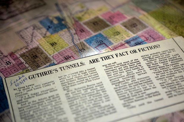 Guthrie documents don't reveal the tunnels, nor have previous stories. However, some people still believe the underground walkways once existed.