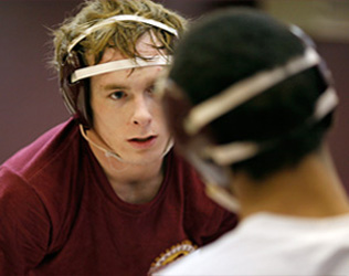 Senior Ian Fisher has won three state titles. A win at the state tournament will make him just one of three wrestlers in Perry history to win all four years, joining Cecil Beisel and Ladd Rupp in the exclusive club.