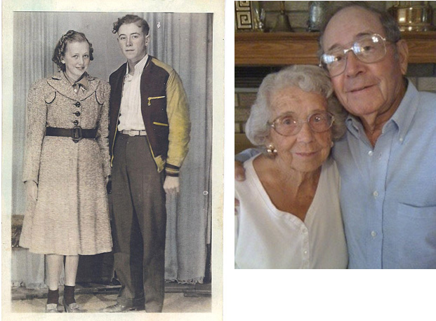 Juanita and Jack Beller were sweethearts before the war began. This photo was taken during their senior year of high school when they were 17.