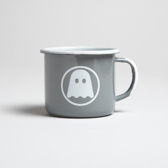 GHOSTLY ENAMELWARE MUG